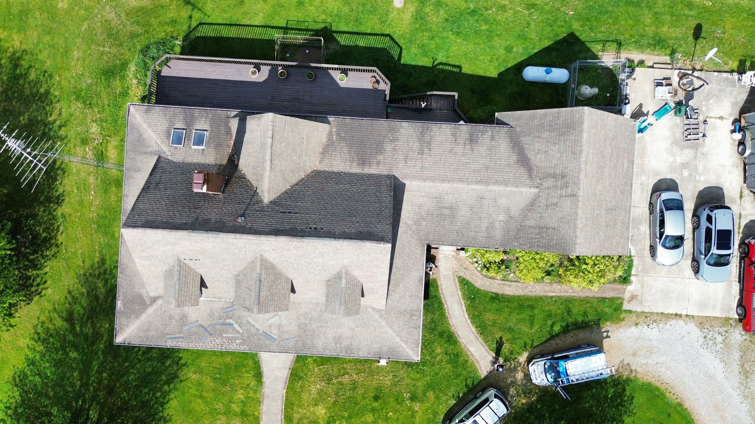 Residential Roofing Installation using ProVia Ironstone Slate Metal Roofing by RoofX 