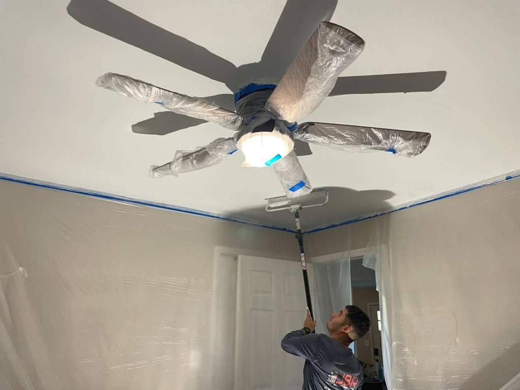 Roof replacement, interior and gutter repair by hail and wind damage by Just Brilliant Restoration JBR