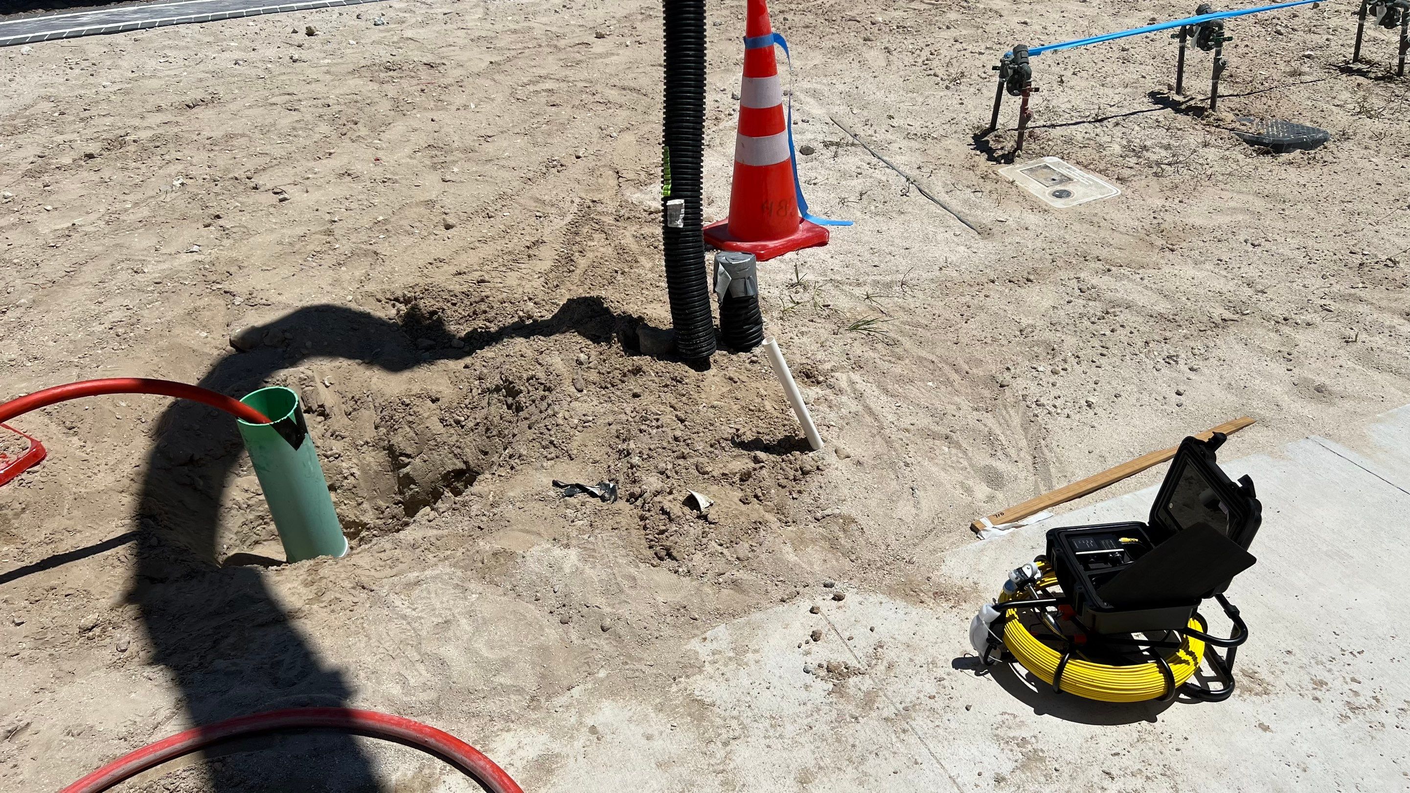 New Residential Construction Sewer Line Cleaning by APS Power & Water