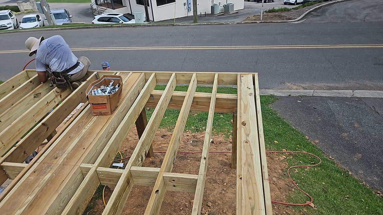 Independence Drive - Deck Installation   by Pillar and Pine