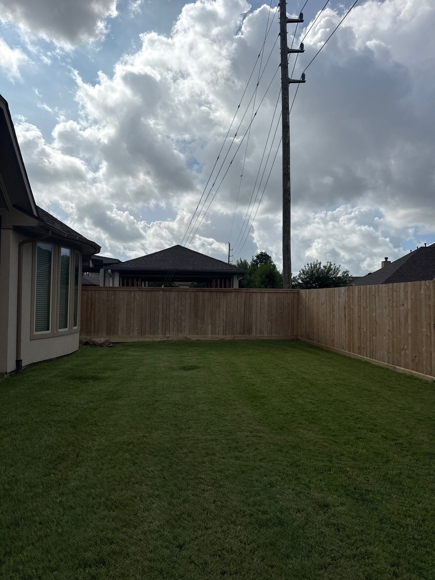 Fence Staining by Cypress Curb Appeal Services
