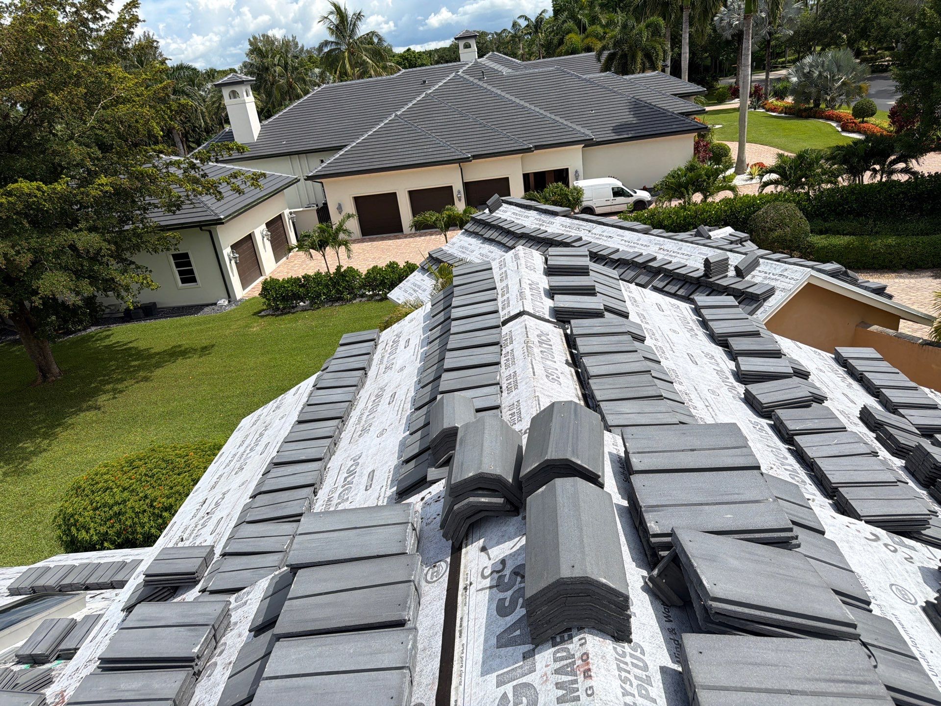 Residential Roofing Installation using Eagle Roofing Tile by BLUES BROTHERS ROOFING