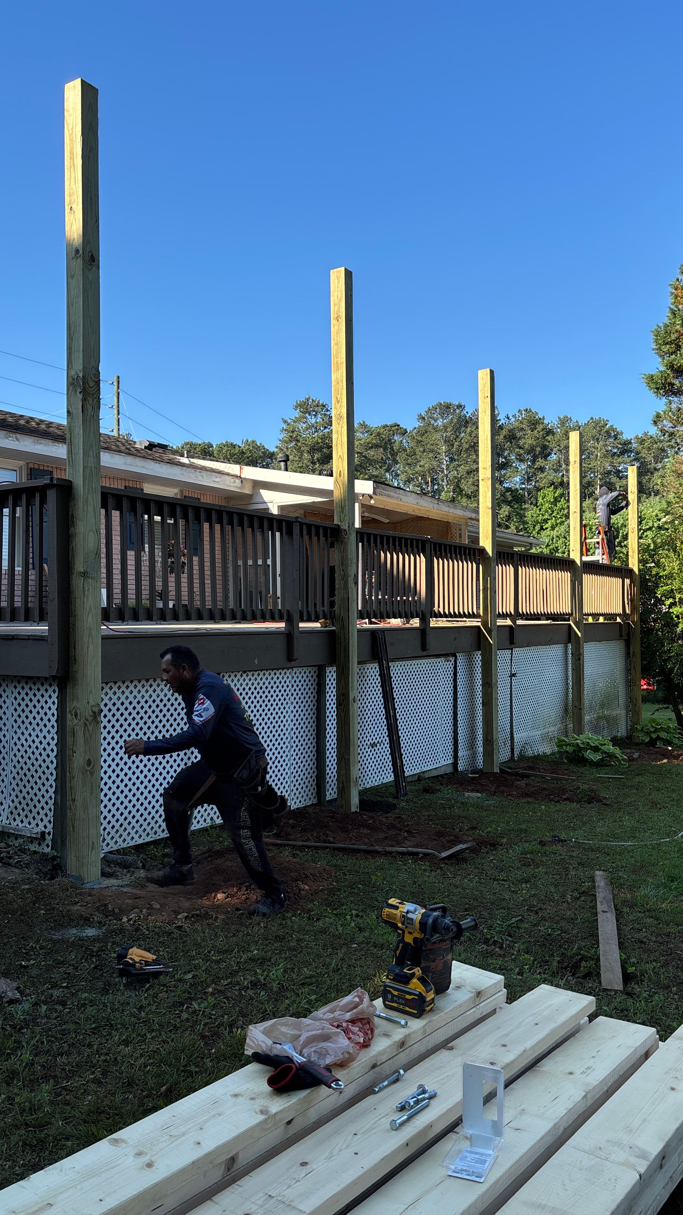 Cover porch by Deerfield Roofing LLC