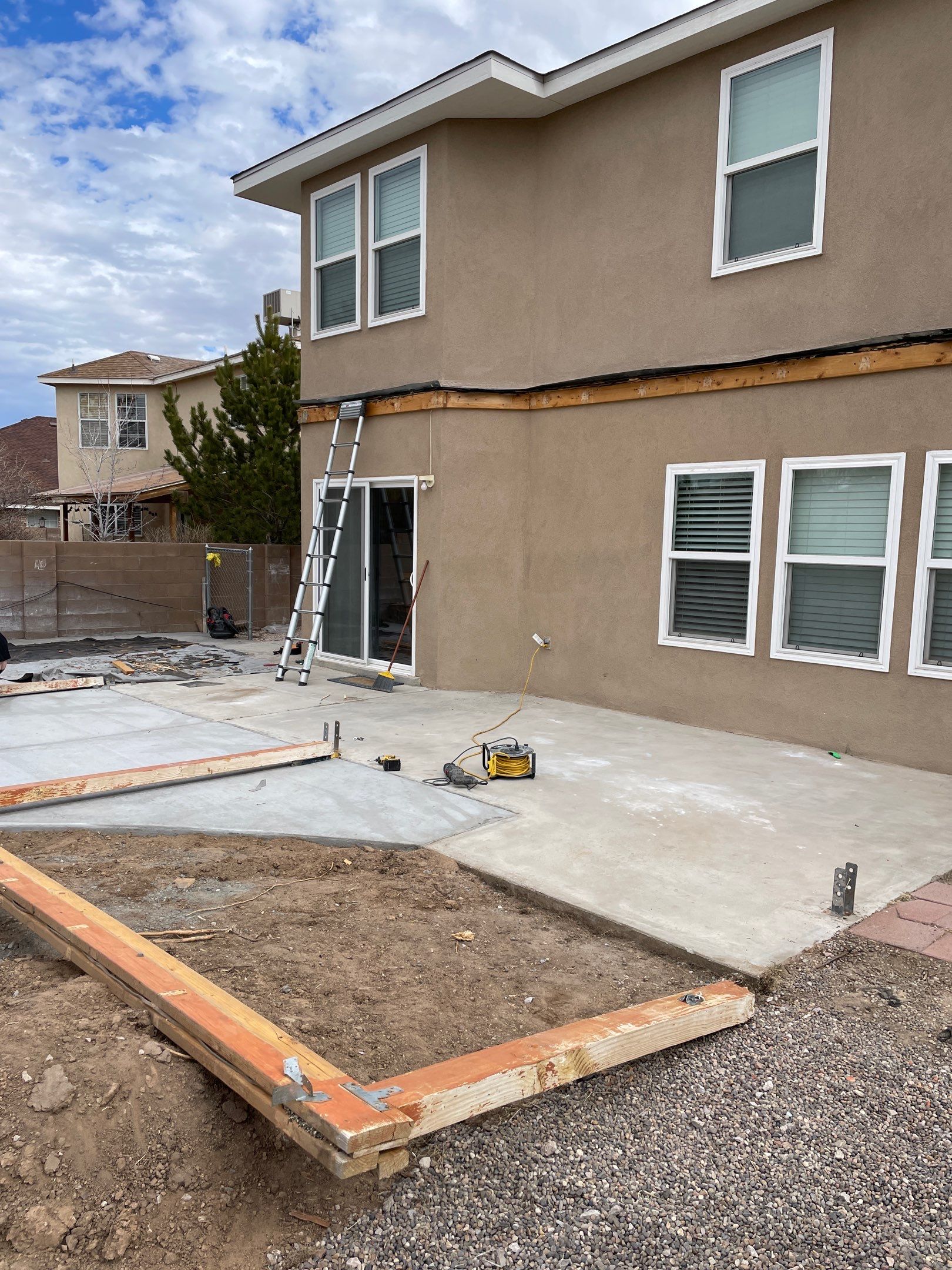 Patio Cover using Carved Douglas Fur by Rio Grande Building & Storage