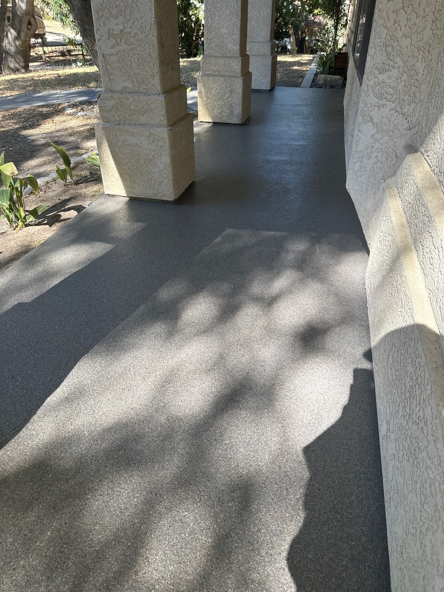 Atascadero Porch and Walkway Coating with Obsidian Polyurea Finish by MGP Coatings
