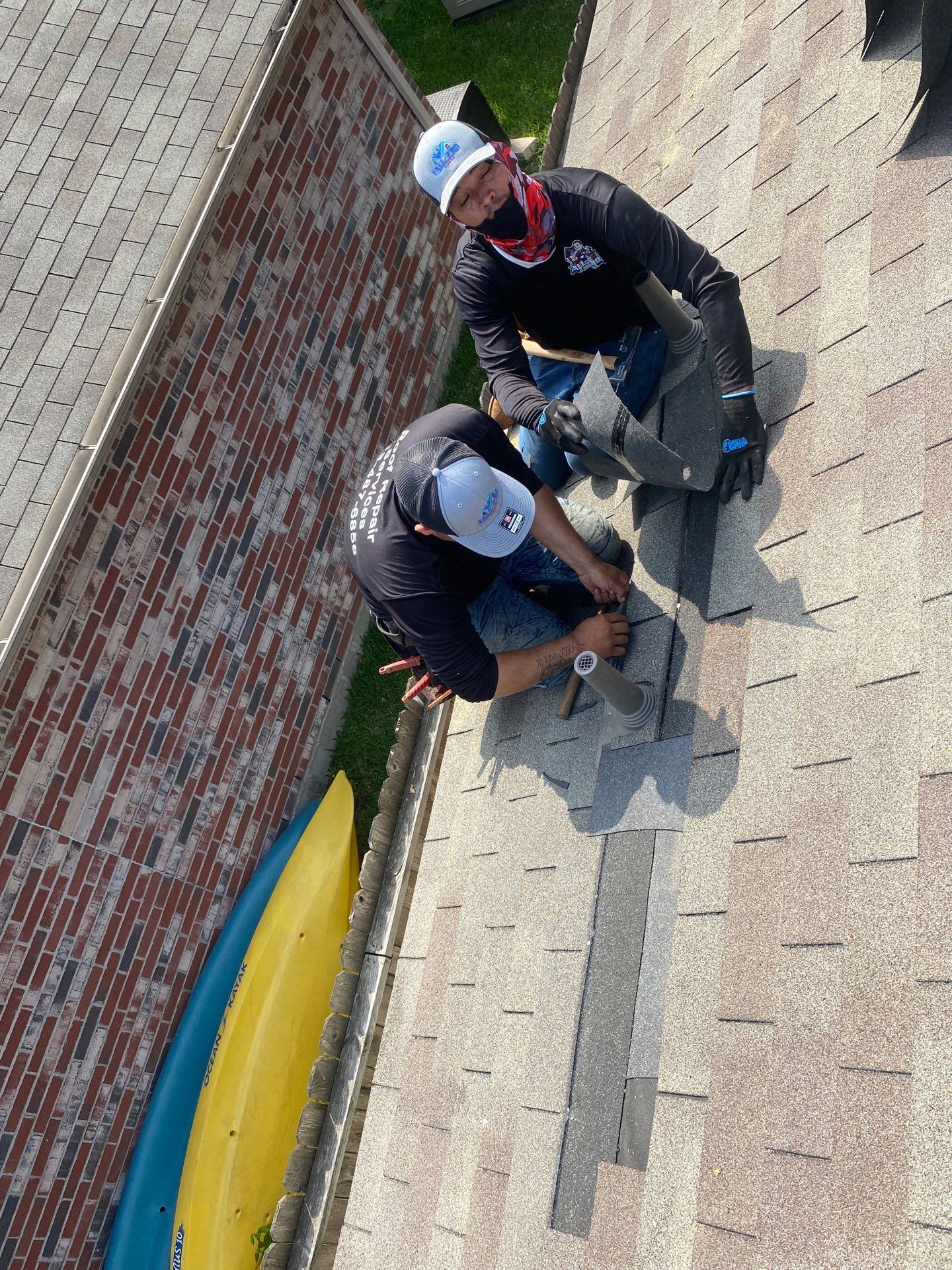 Hail Damage using Owen's Corning Duration (Lifetime) Shingles by Roof Repair Company
