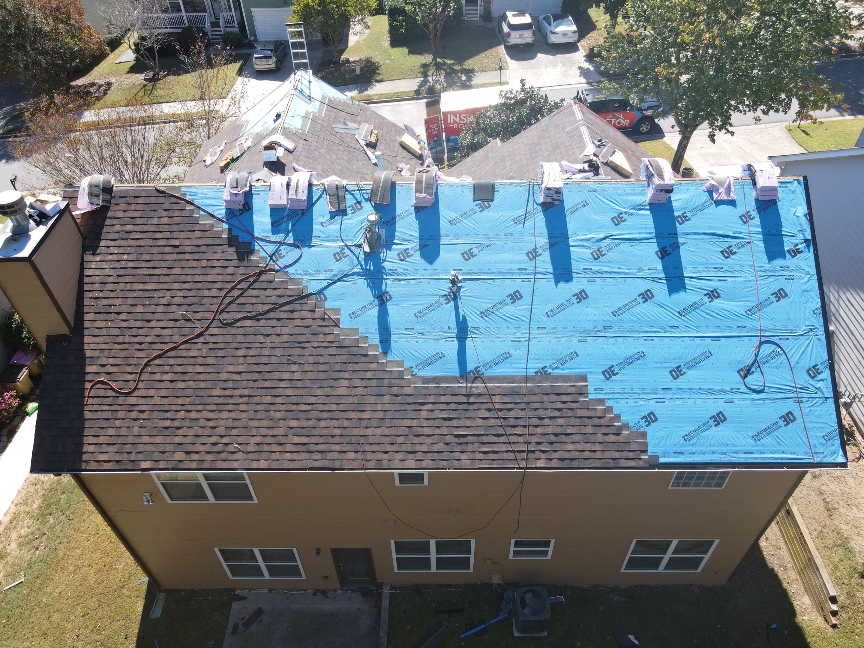 Residential Roofing Installation using Owens Corning by Inspector Roofing and Restoration