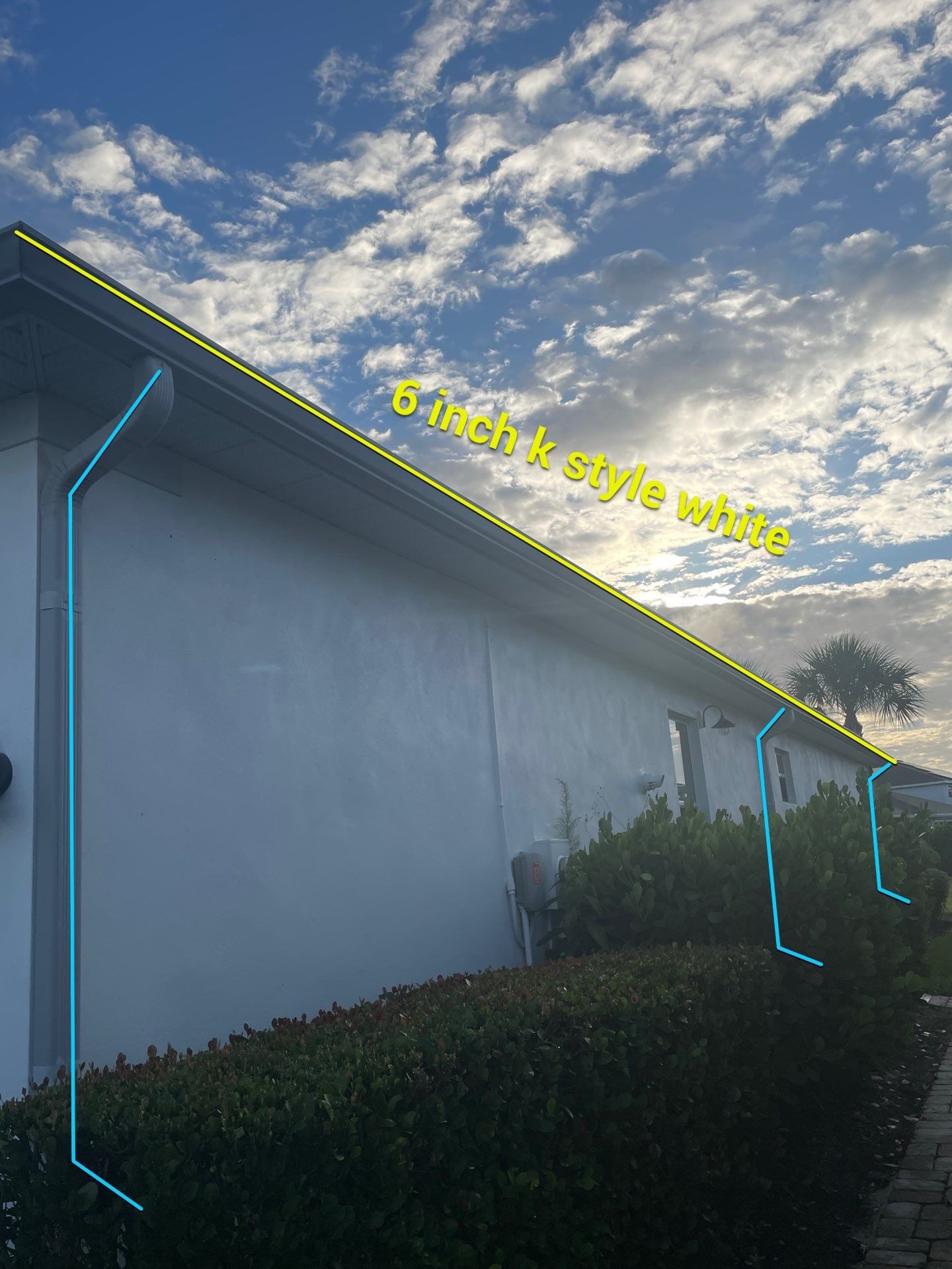 6-inch K-style Gutters Punta Gorda FL by Gutter Professors