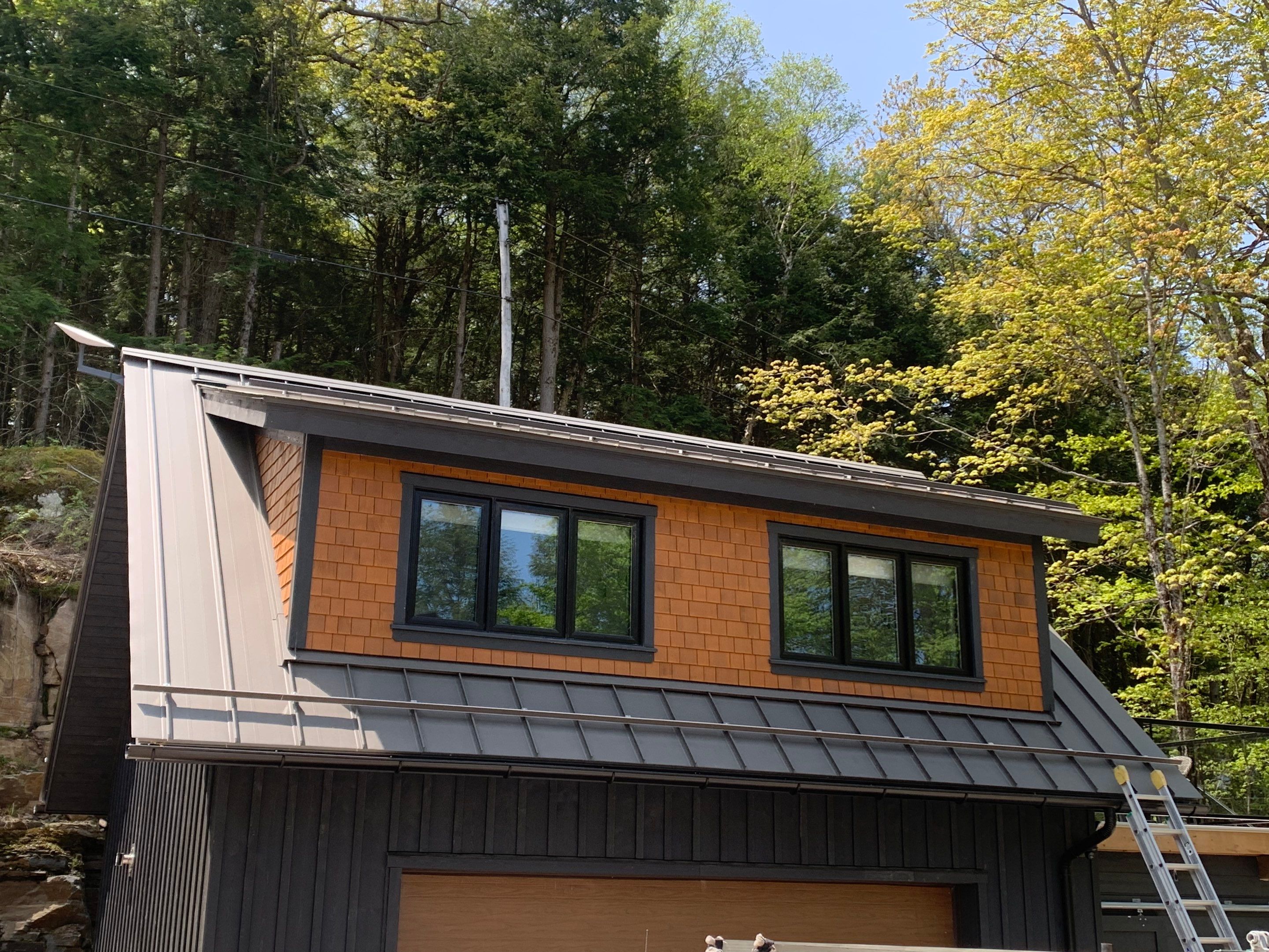 New Home Construction using 16" Standing Seam Panels by Jay Carter Roofing & Sheet Metal