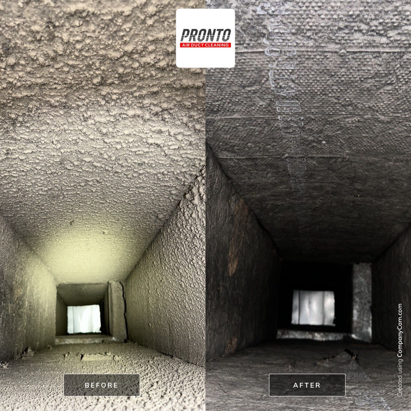Air duct cleaning using Hypervac by Pronto Air Duct Cleaning