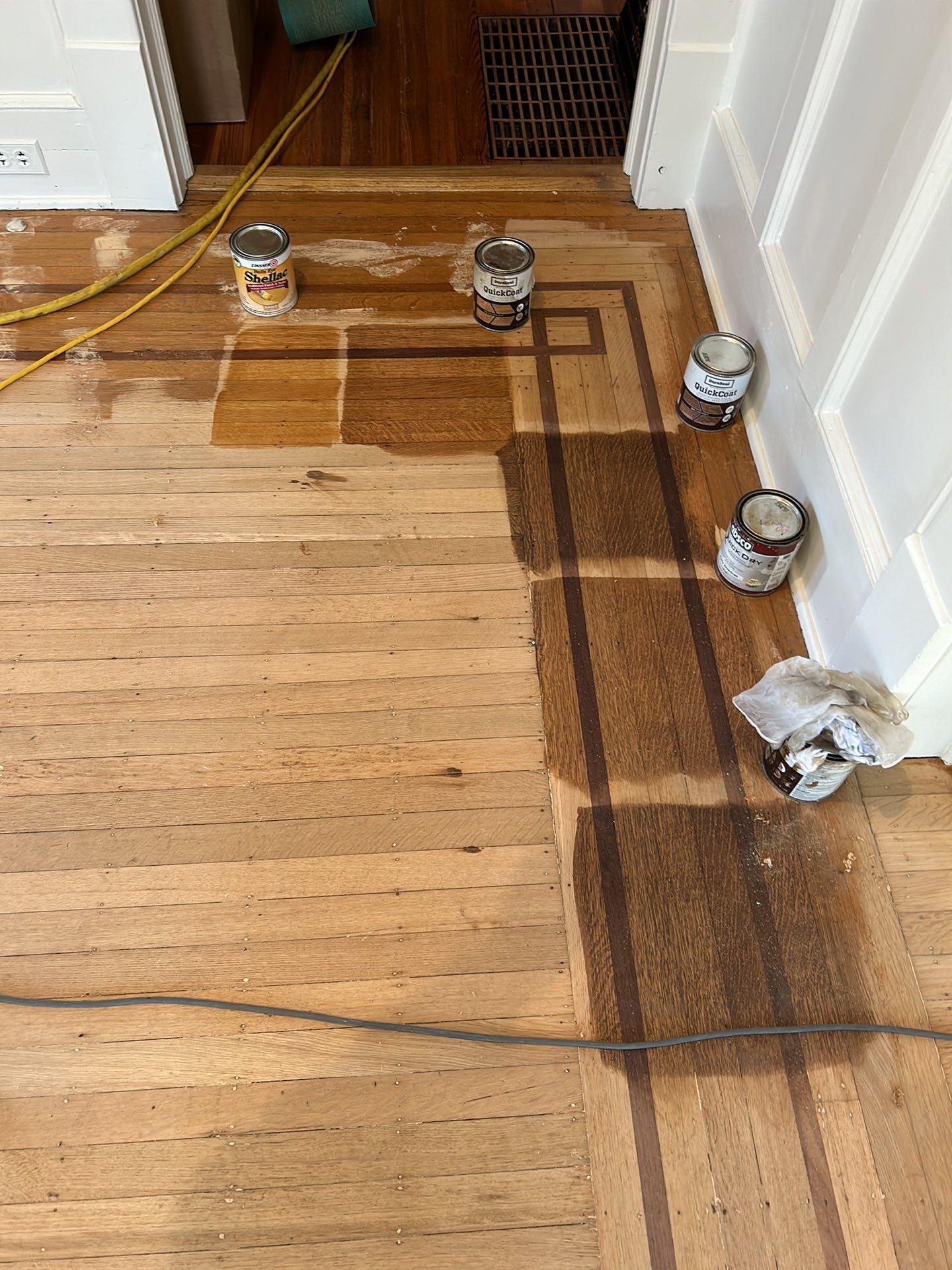 115 year old house - Oak refinish by Footprints Floors of East Atlanta