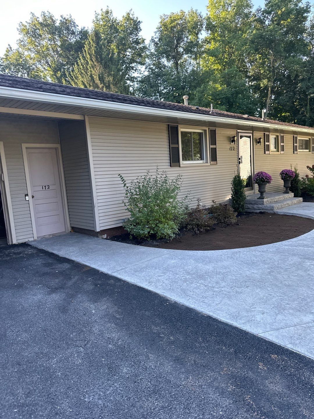Rolled Slate Stamp Walkway by NG Masonry & Construction LLC