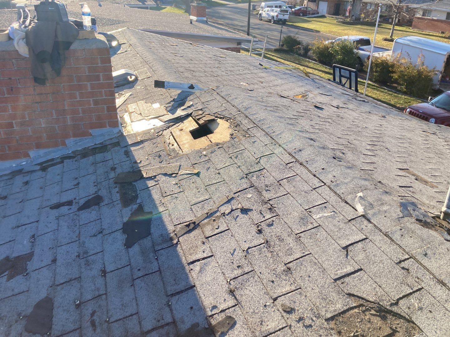 Meridian Single Level Residential Roofing Installation by ID Roofing LLC