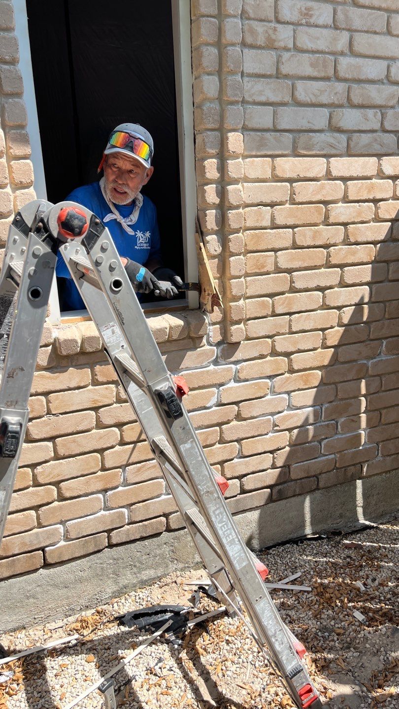 Curved Trim Windows by Bayfront Roofing and Construction
