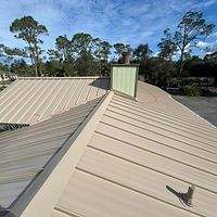 24ga 1.5" Mechanical Seam Sierra Tan by Total Roofing System The Metal Roof Experts