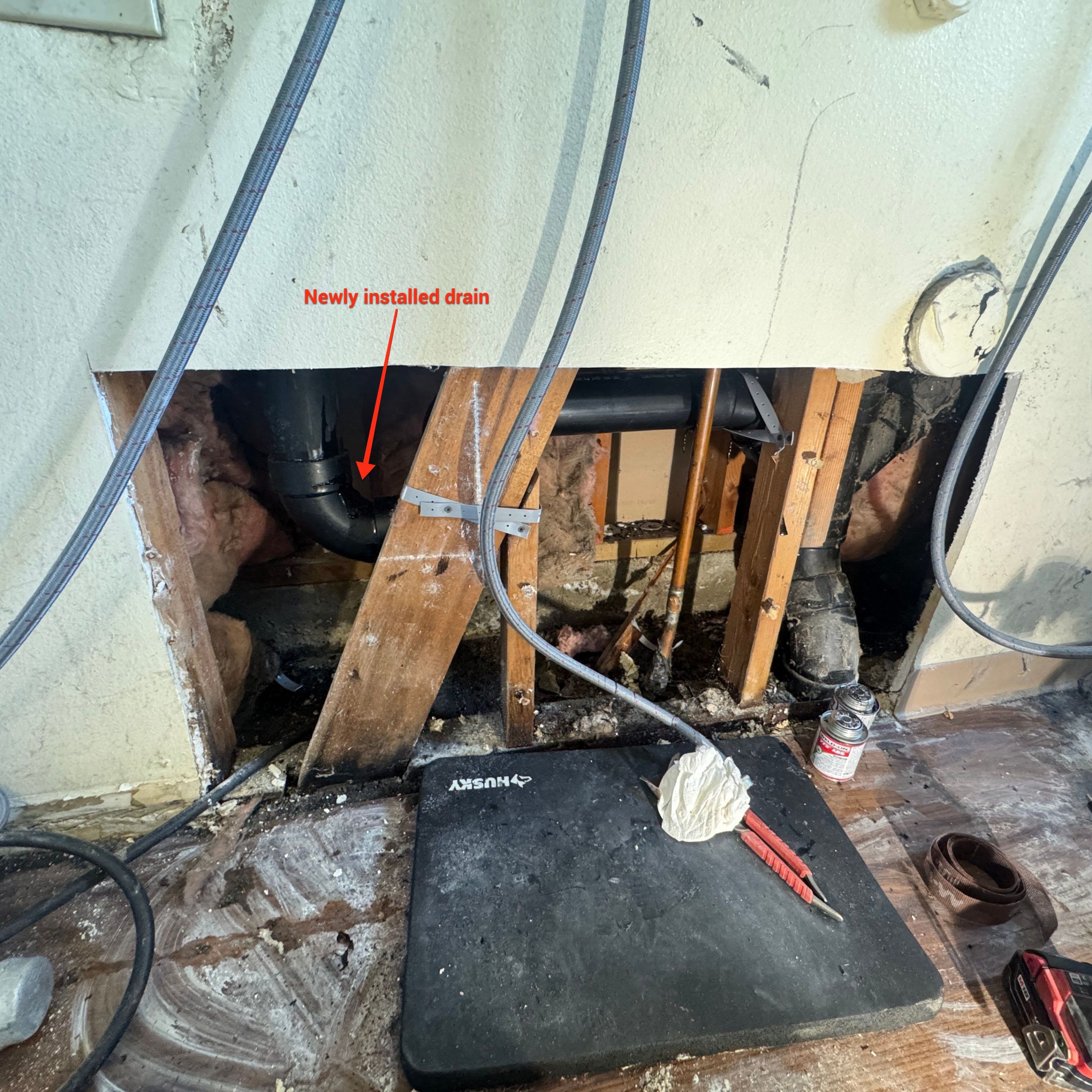 Laundry Room Water Restoration & Rebuild in Irvine by One Stop Source