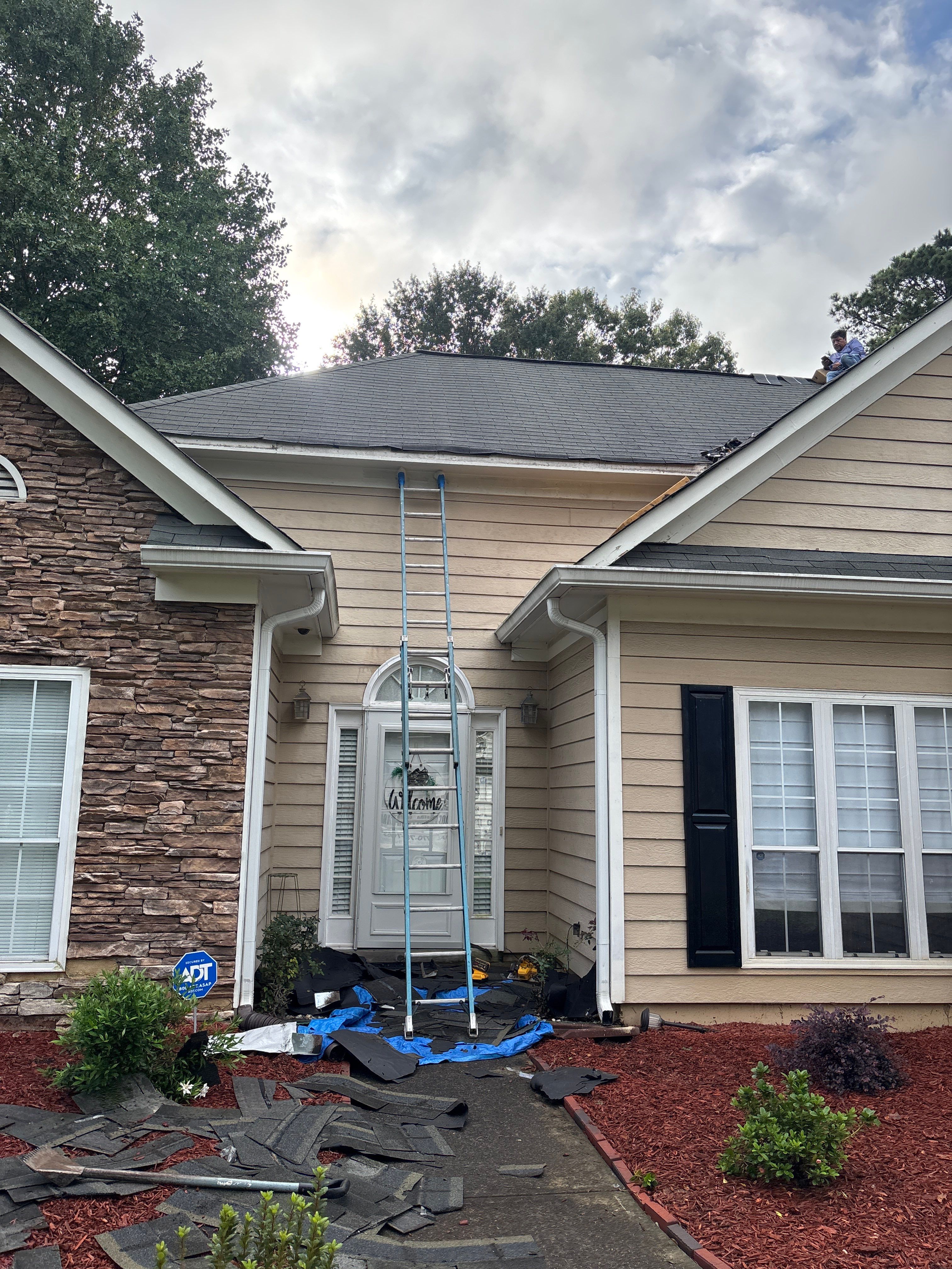 Roof repair by Deerfield Roofing LLC