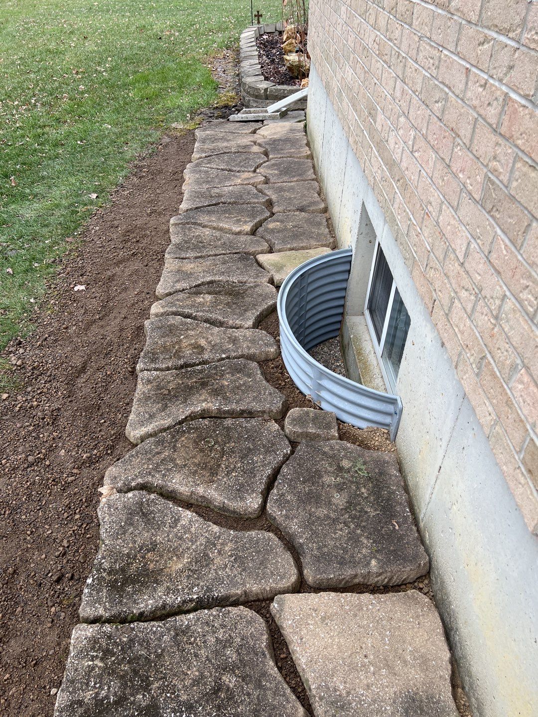 Window Well Replacement, Wall Repair, Grading by Reisenberg’s Lawn & Landscape, LLC