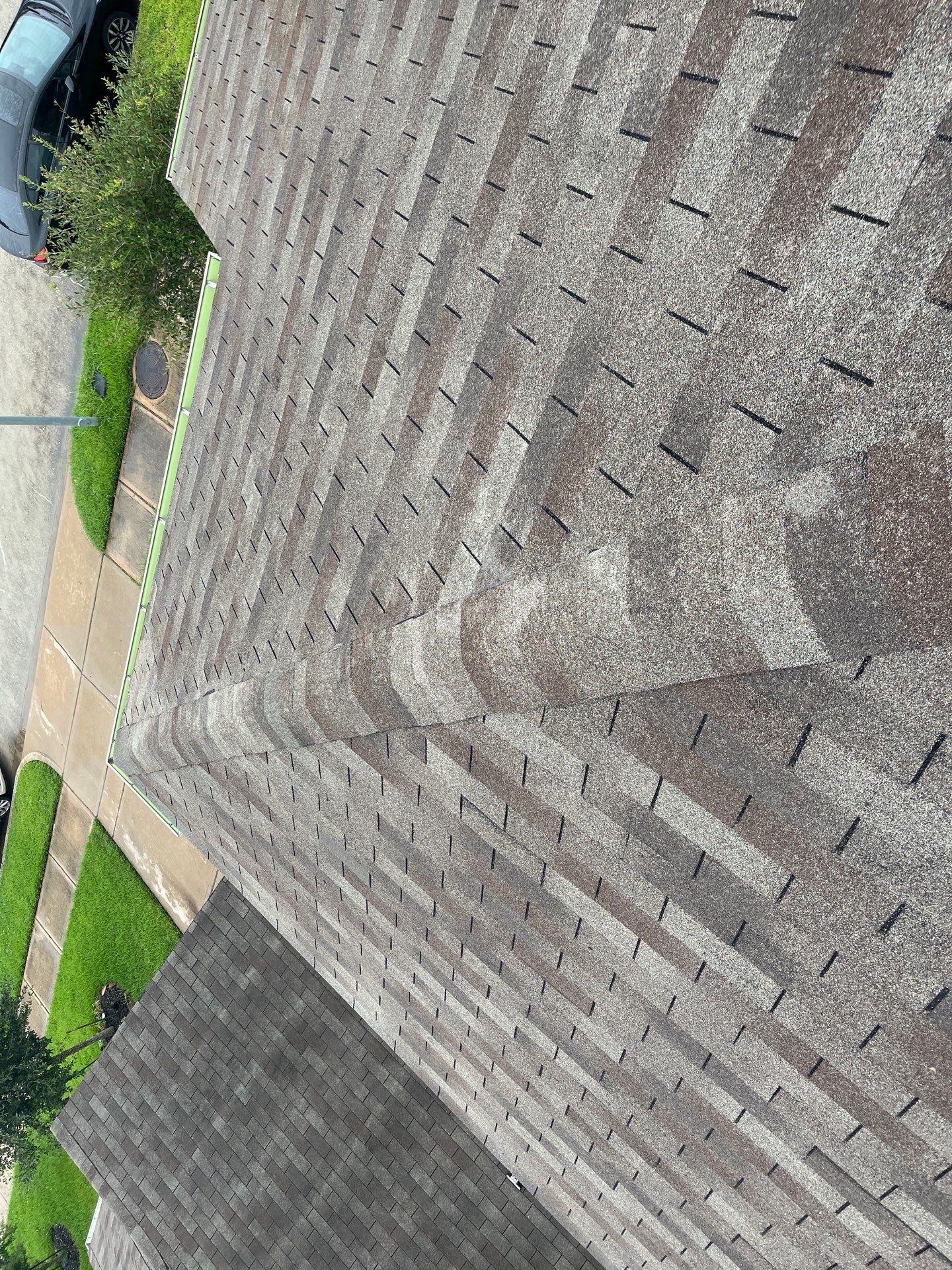 Hail Damage using Owen's Corning Duration (Lifetime) Shingles by Roof Repair Company
