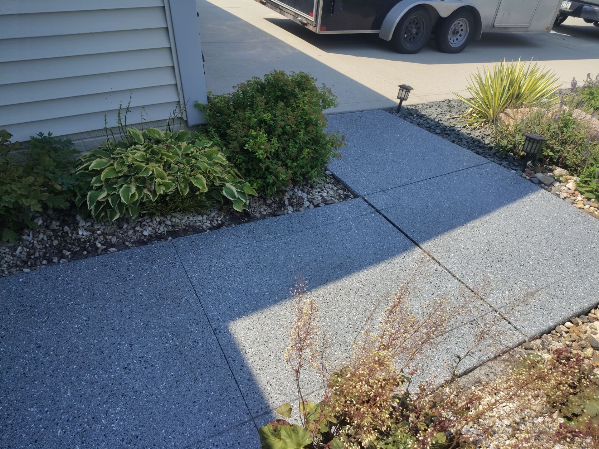 Residential Garage and Front Entry Concrete Coating in Nevada, Iowa by Revival Concrete Coatings