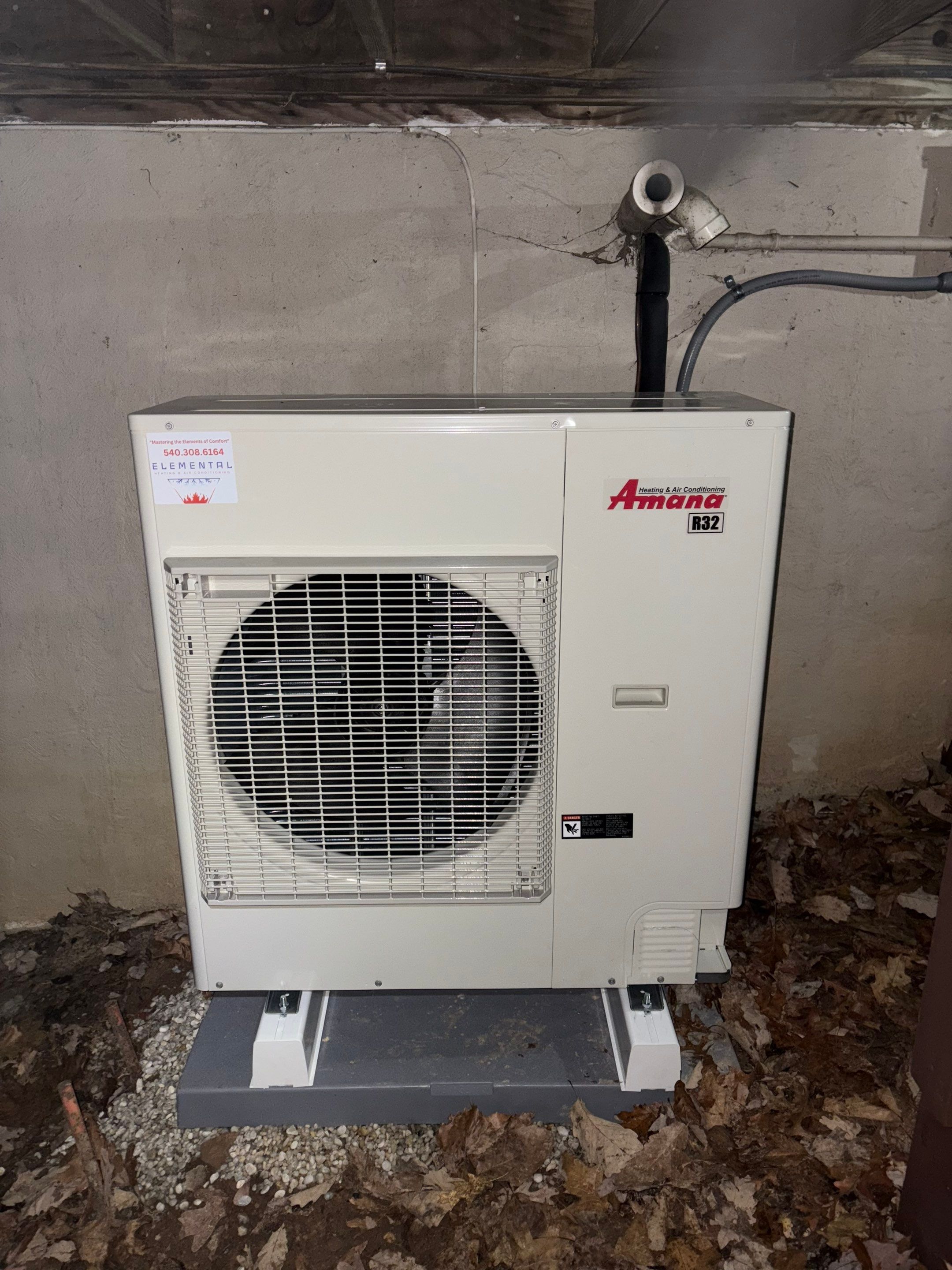 Amana S-Series install in Basye by Elemental Heating and air conditioning LLC