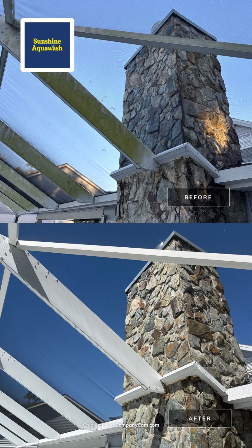🏡 From Green to Clean! 🌊 Epic House & Pool Cage Cleaning on the Manatee River | Ellenton, FL 💦 by Sunshine AquaWash