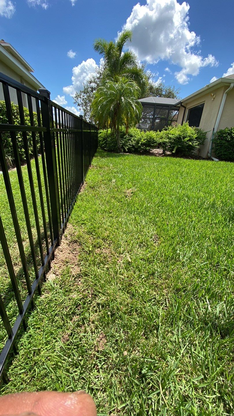Aluminum Fence Installation using Black 3 Rail Aluminum Fence by Asap fence and gates, LLC