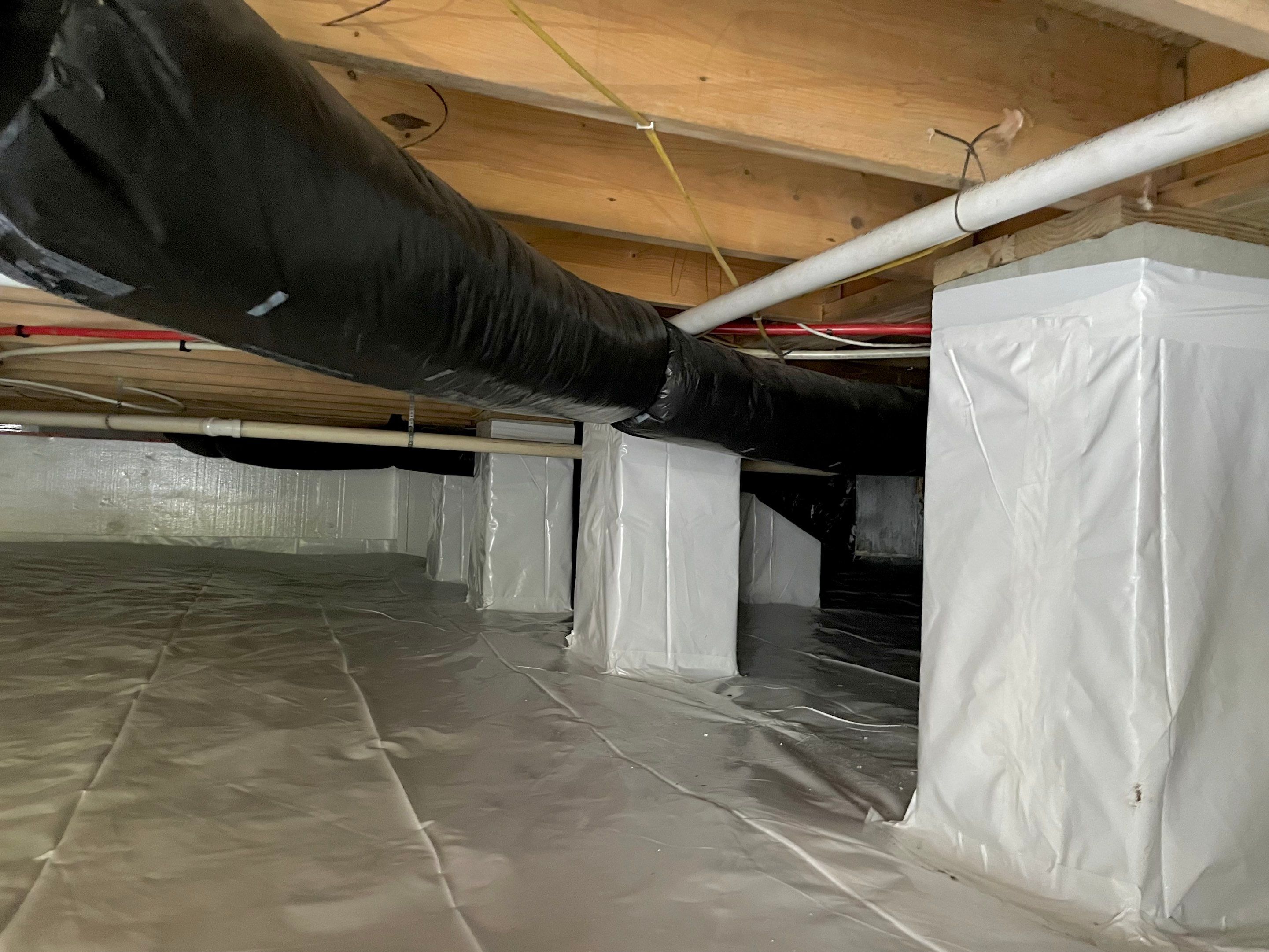 Premium Encapsulation with Bora-Foam using Bora-Foam Insulation by Impact Crawlspace