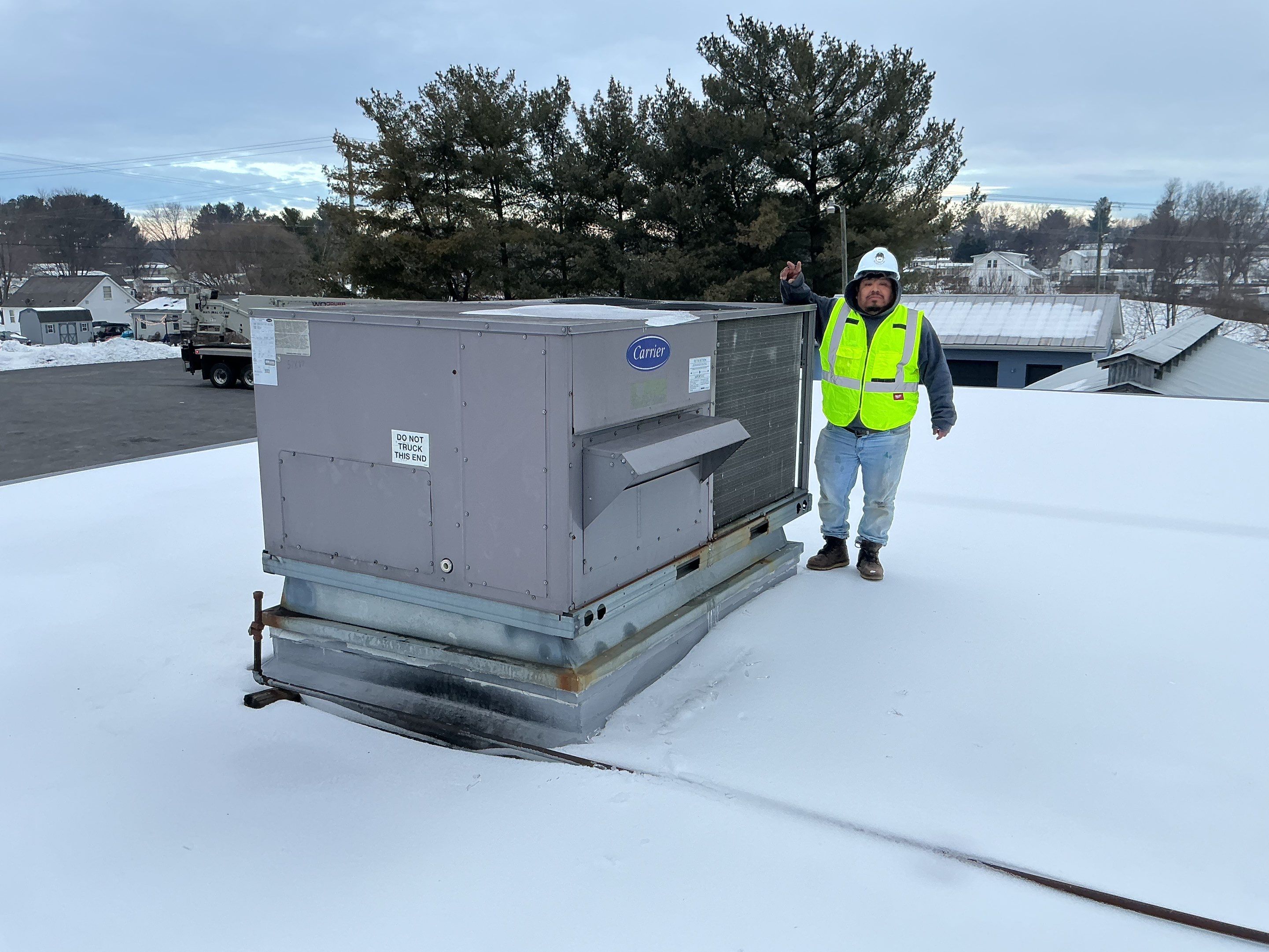 Mount Jackson Moose Lodge Daikin Rooftop Unit by Elemental Heating and air conditioning LLC