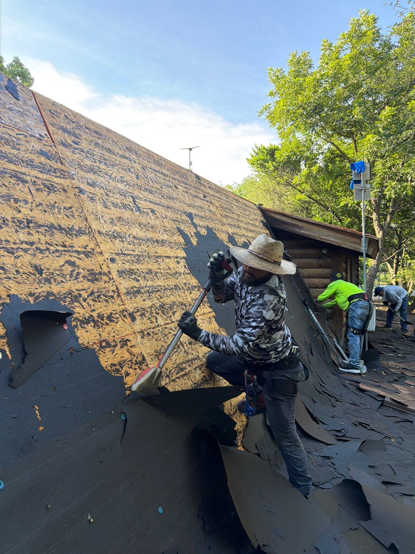 Fort Worth Log Home Roof Replacement and Gutter System Service by Performance 1 Roofing