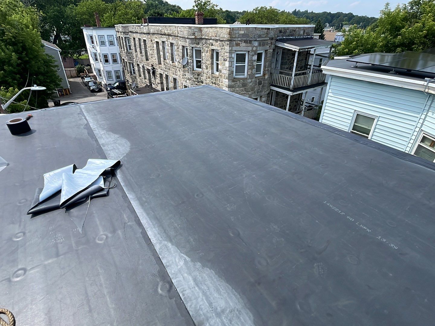 Residential Roofing Installation using EPDM/Rubber by Sensible Home Solutions
