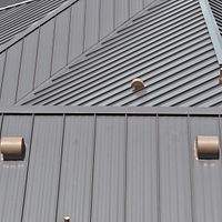 .032 Aluminum 1.5" Mechanical Seam Dark Bronze  by Total Roofing System The Metal Roof Experts
