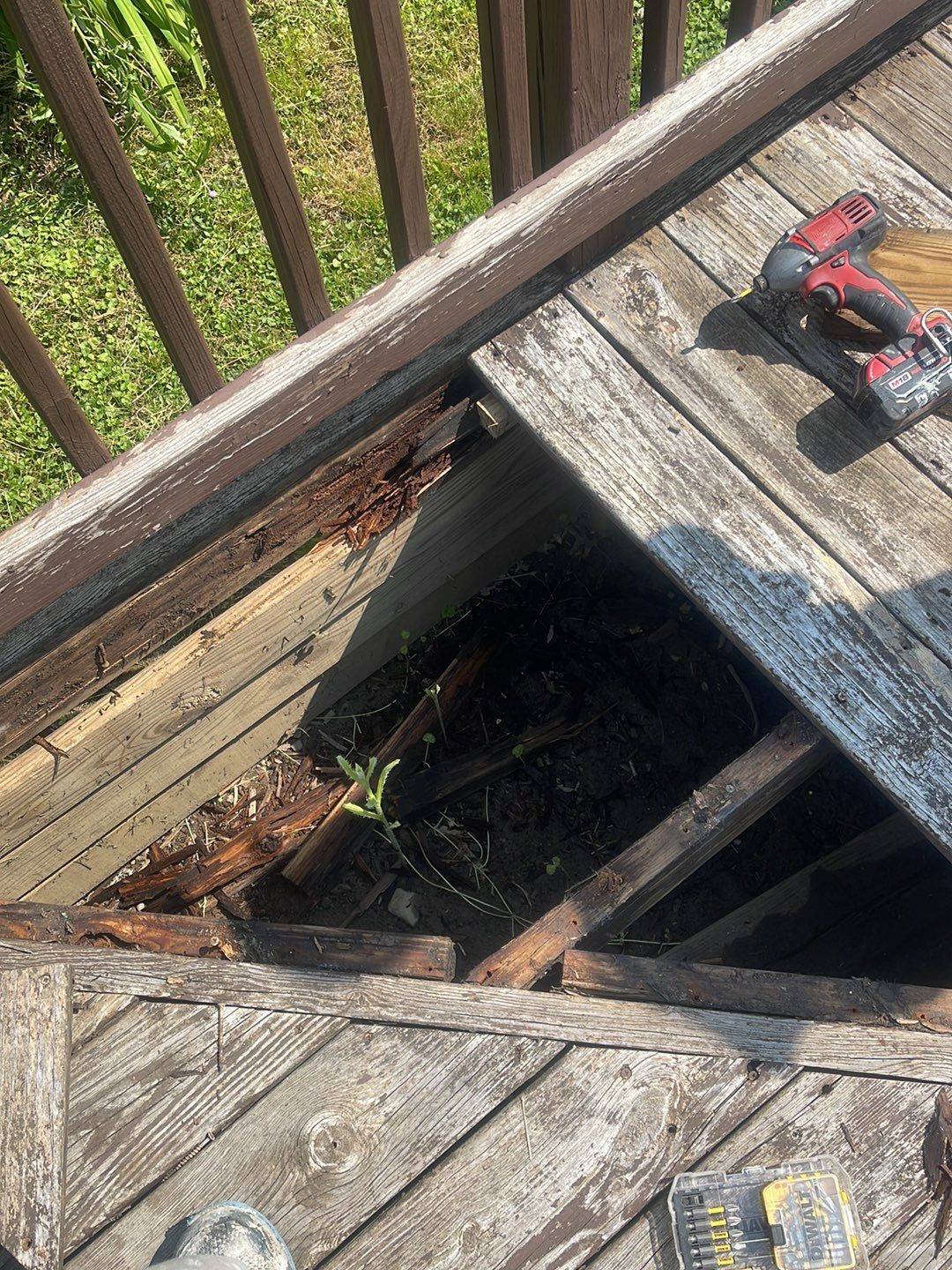 Deck Staining using SuperDeck Exterior Solid Color Stain by Callaway Contracting LLC