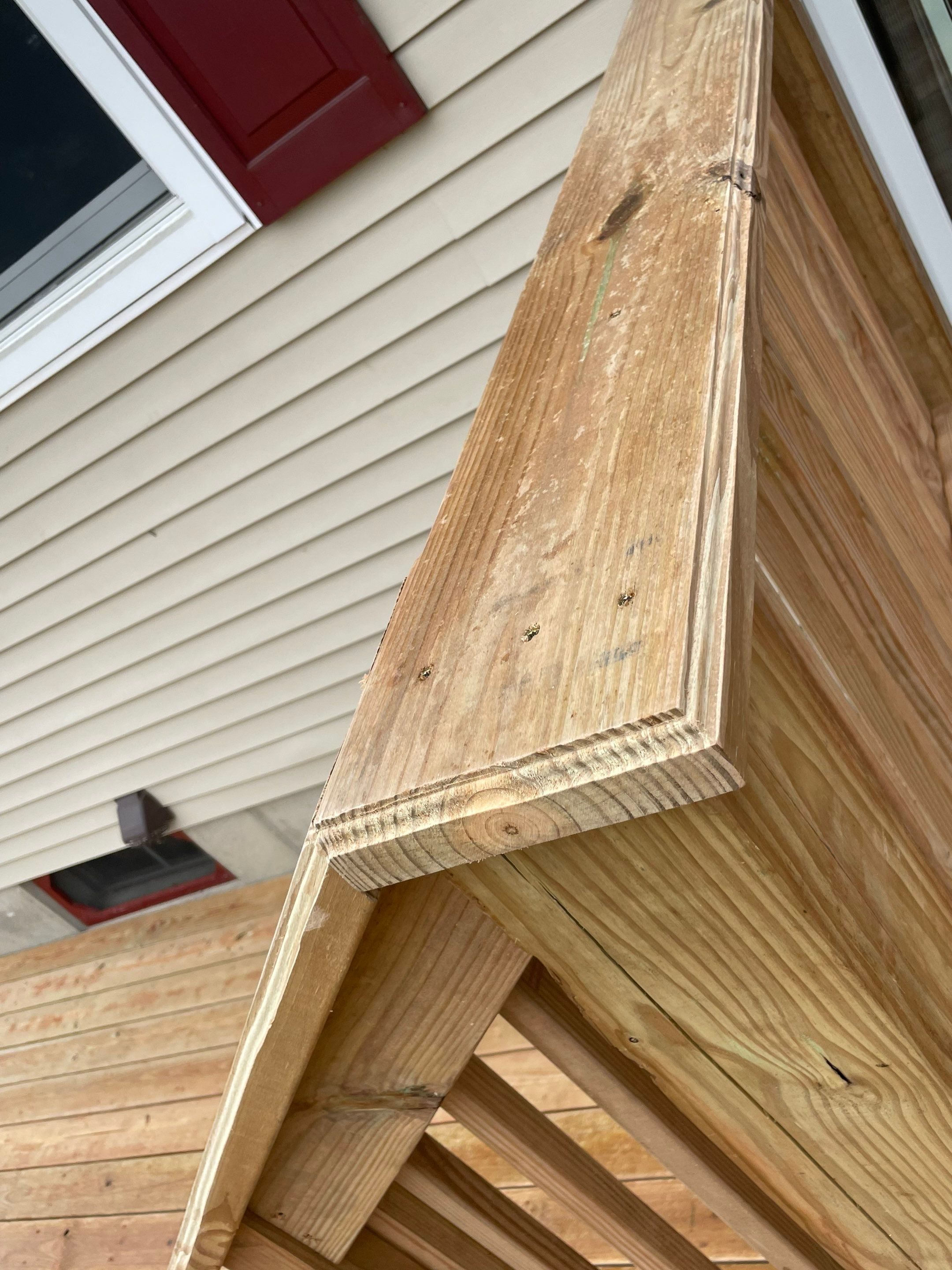 Deck Installation using Treated Lumber by Avalon Roofing and Exteriors