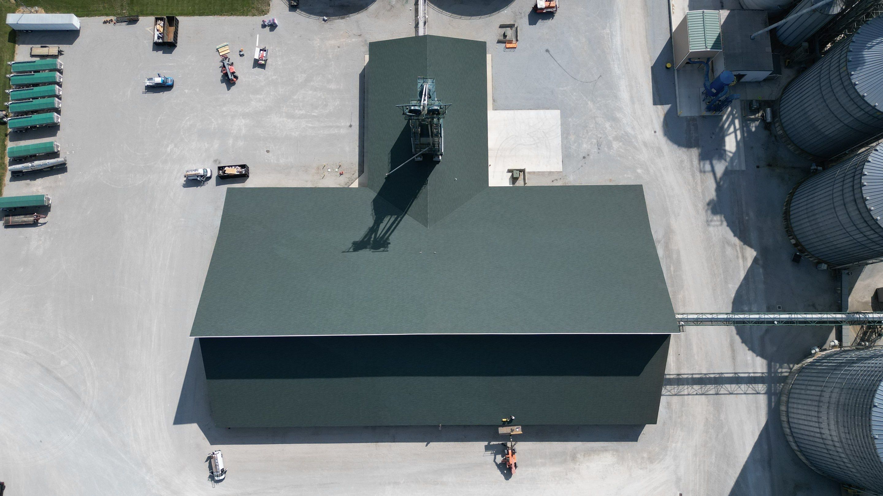 Commercial Roofing Installation using Timberline HDZ Shingles - Hunter Green by RoofX 