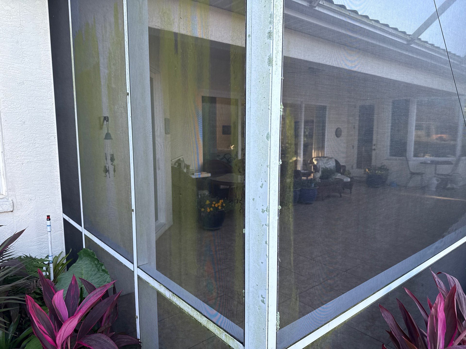 University Park Lanai Transformation | Screen Enclosure & Shade Cleaning by Sunshine AquaWash