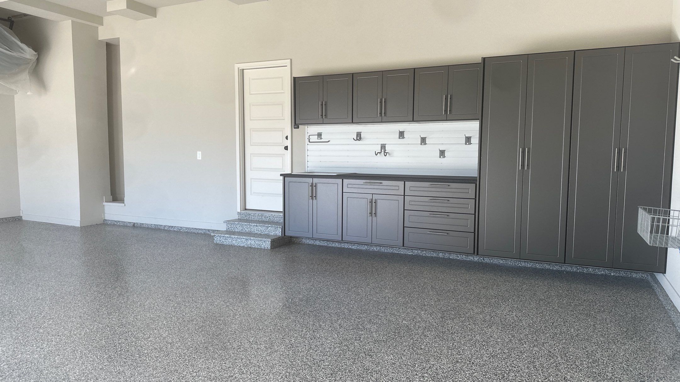 Lisa S. chose a pewter powder on her cabinets  by Banner Garage
