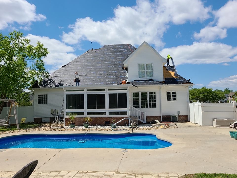 Residential Roofing Installation using High Grade Asphalt Shingles by Carolina Trophy Roofs