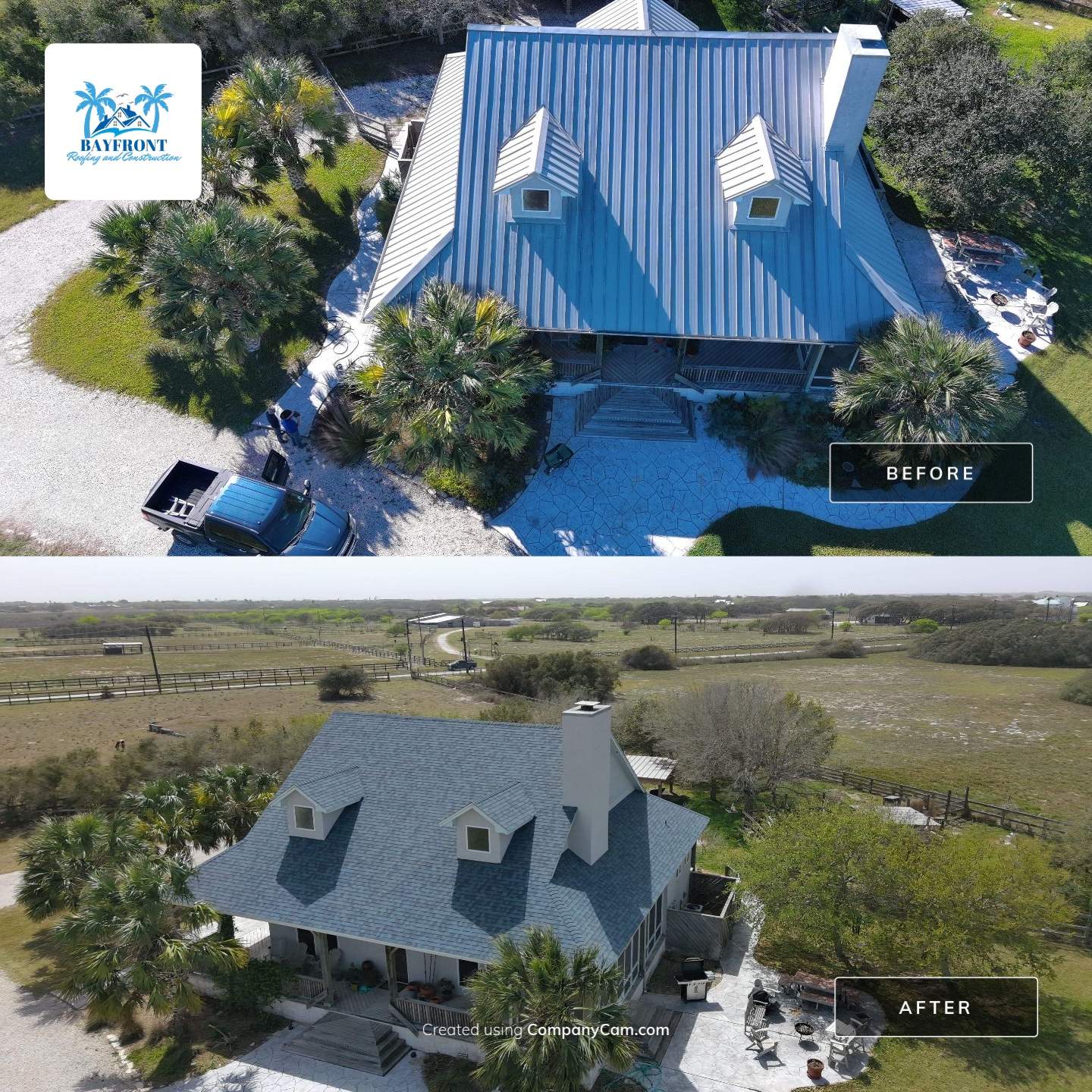 Long Horn Retreat by Bayfront Roofing and Construction