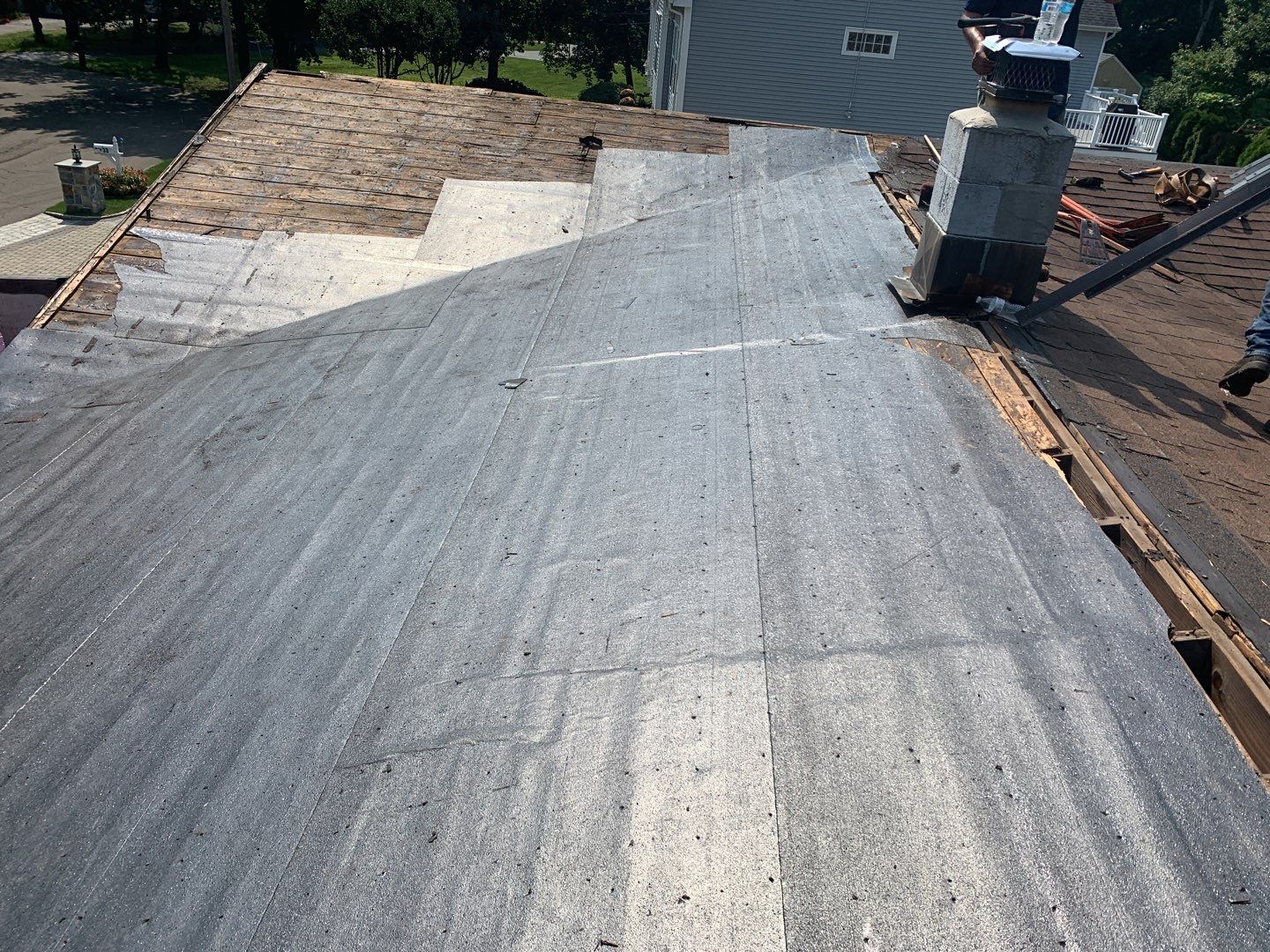 Residential Roofing Installation using Owens Corning Duration Brownwood by A Plus Exterior