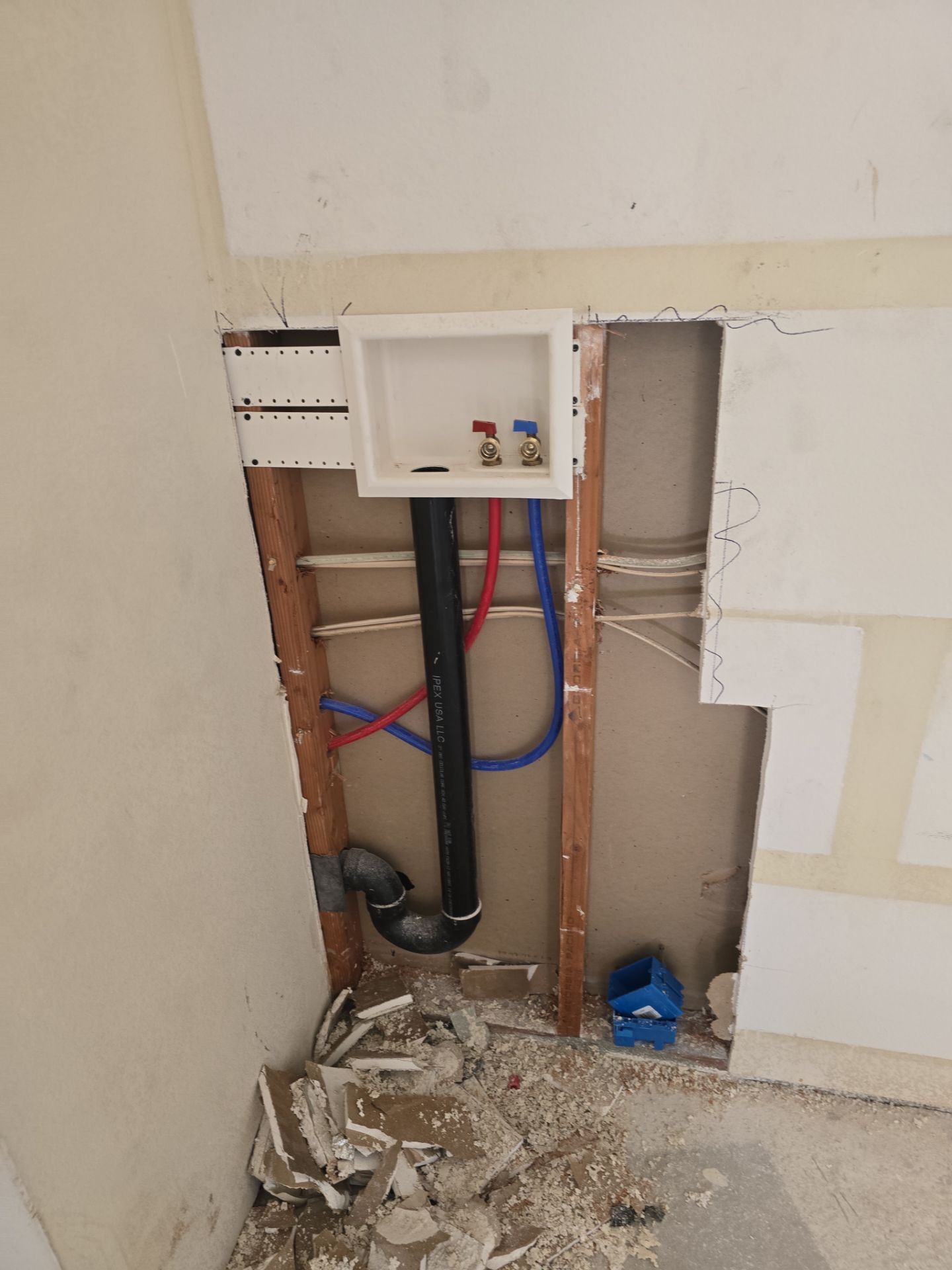 Installation of Bathtub, Fixtures, Washer & Dryer Water Lines, and New Piping by Us Plumbing