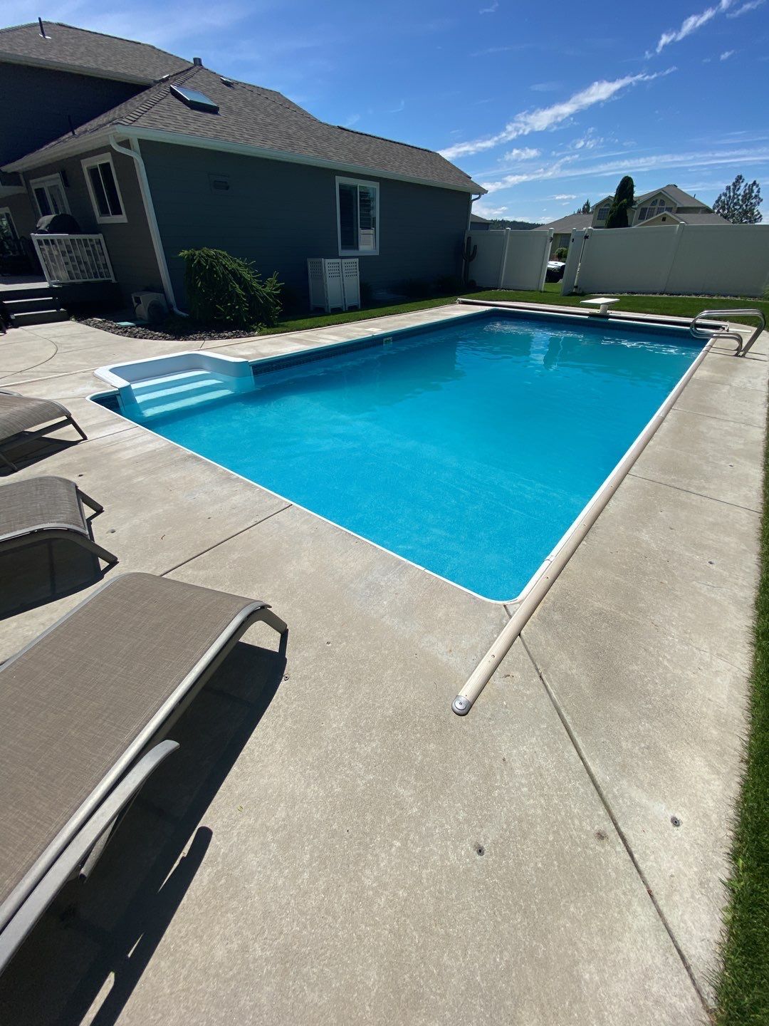Pool Deck Transformation using Slate Stone by Croc Coatings, LLC