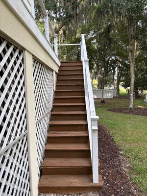 Wood Deck using Wood Stain
