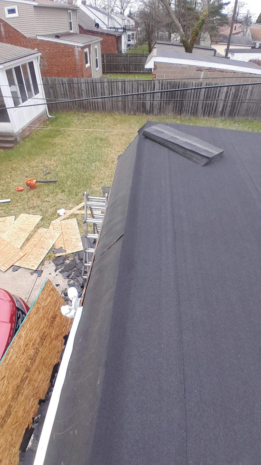 Detached Garage Roof and Decking Replacement by Atlas Roofing & Restoration