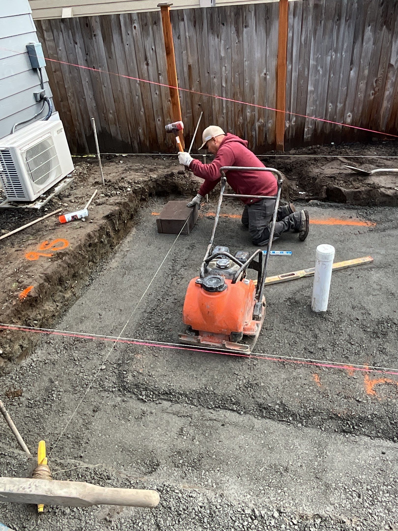 Hardscaping Back Patio Landscape Project  by Jireh Asphalt & Concrete Inc 