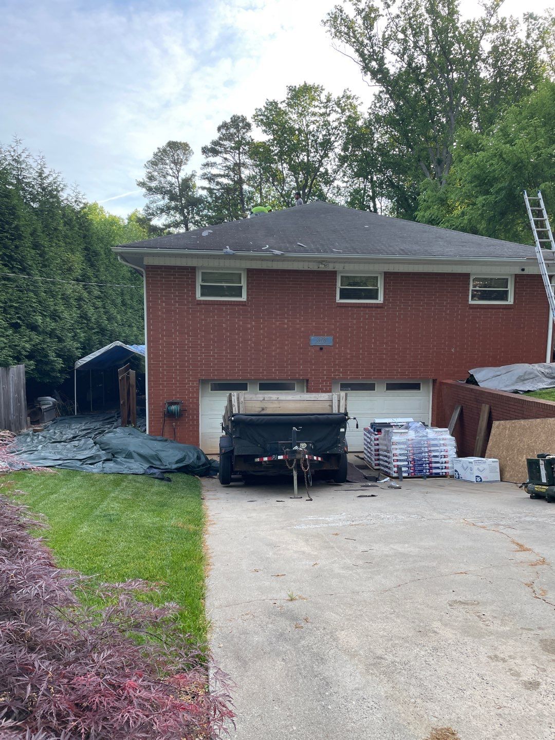 Residential Roofing Installation using GAF Timberline HDZ Charcoal by RISE Roofing & Restoration, LLC