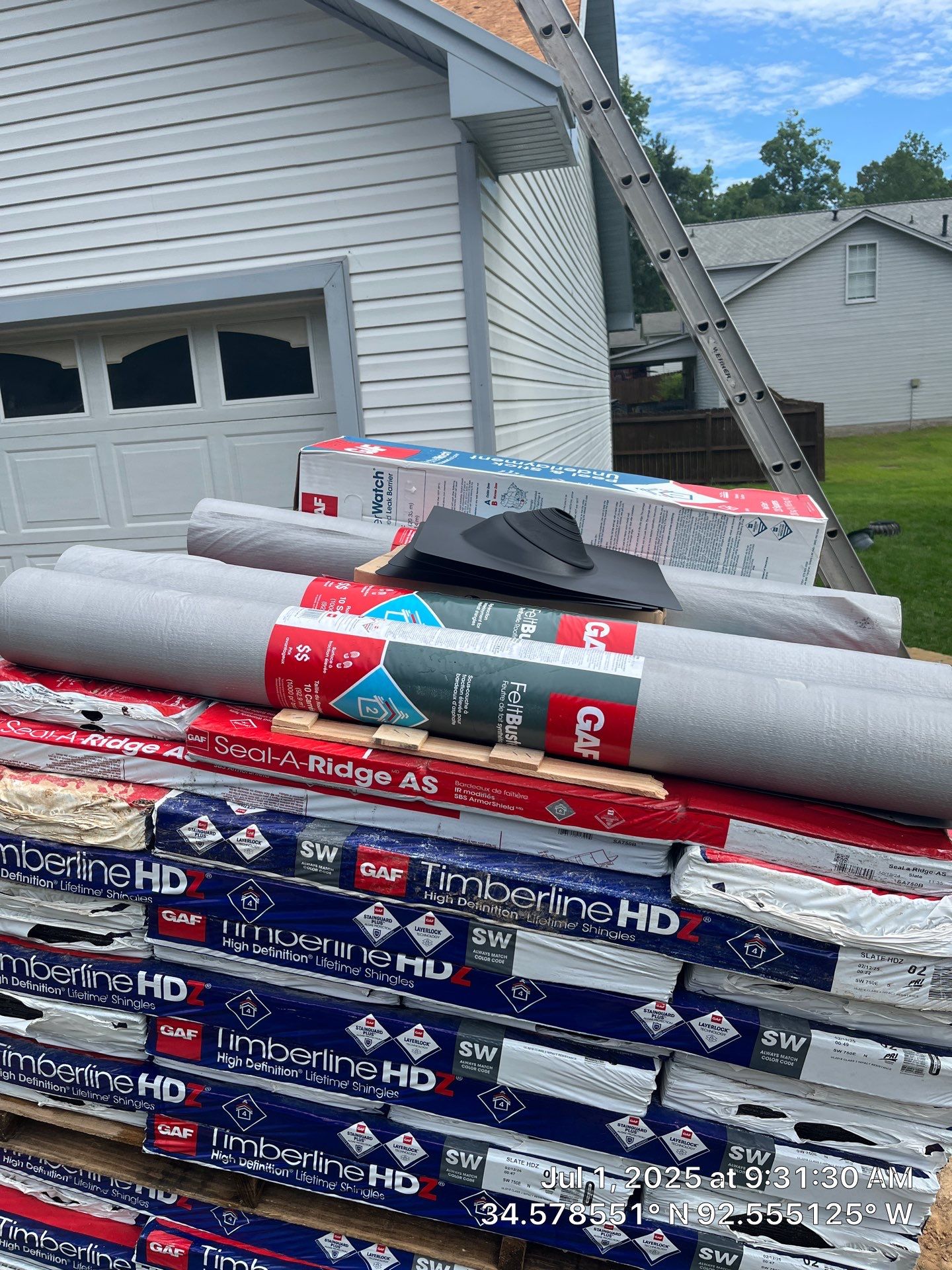 Benton Roof Replacement Featuring GAF Timberline HDZ Shingles by Temple Roofing and Exteriors