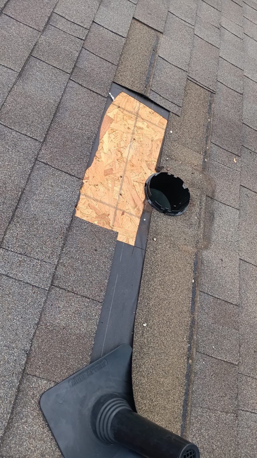 Hail Damage using Owen's Corning Duration (Lifetime) Shingles by Roof Repair Company