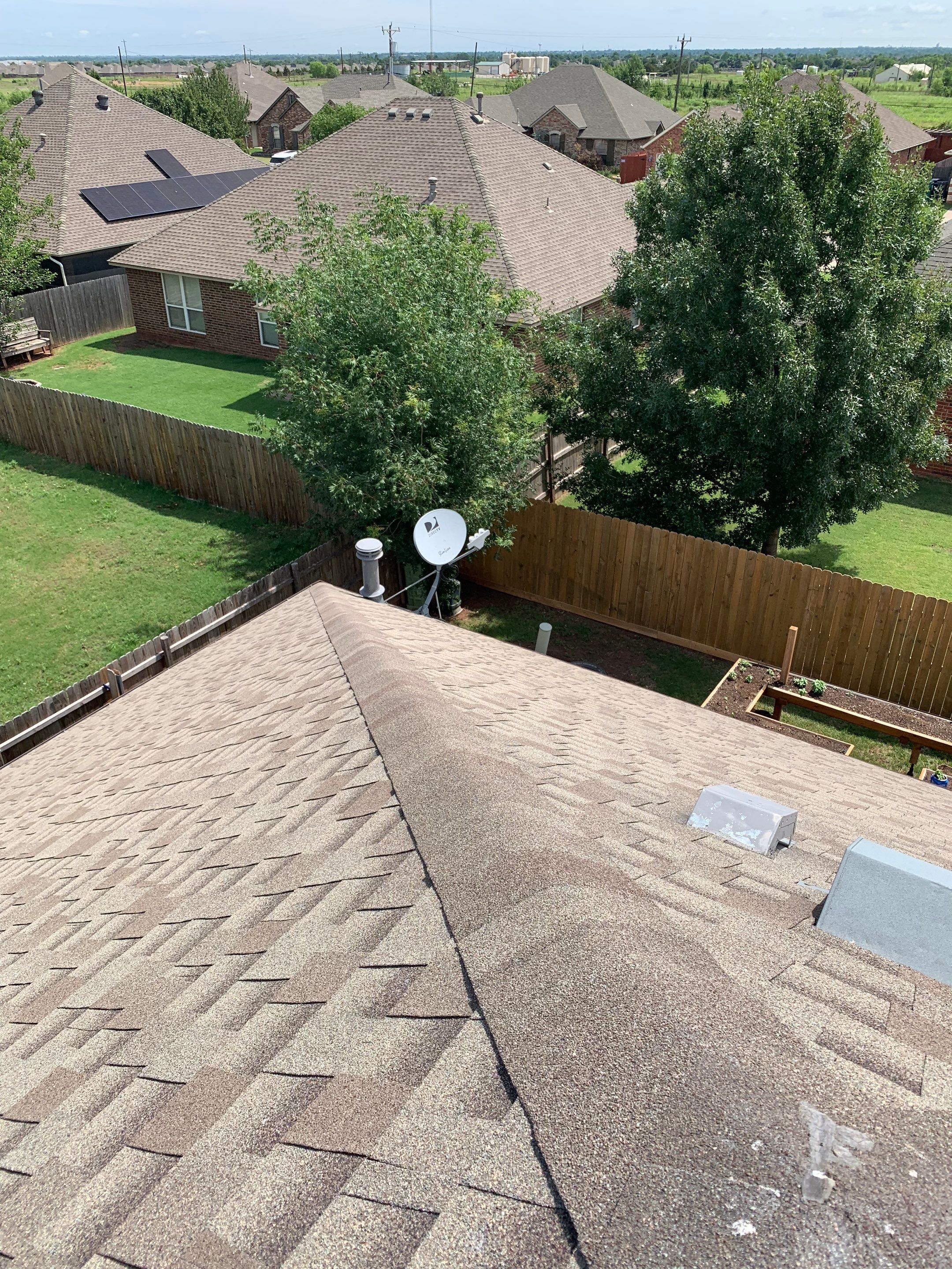 Reroof using GAF HDZ in Charcoal by Castillo Roofing