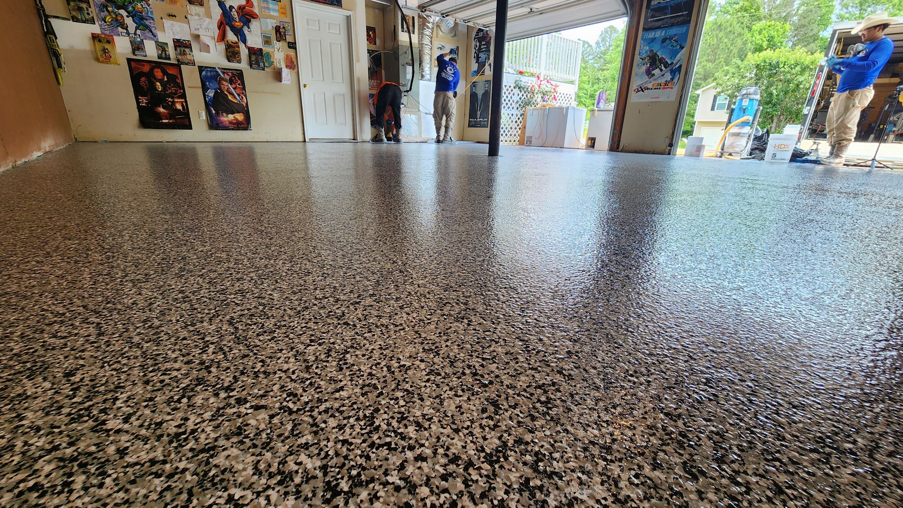 Garaga transformation with Domino flakes by Opus Renovations 